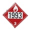 Das Flammable Class 3 No 1993 Placard 40504 - alternate 2